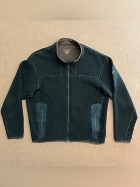 Arcteryx Fleece Jacket Large Men's Full Zip Sweater Outdoor Blue